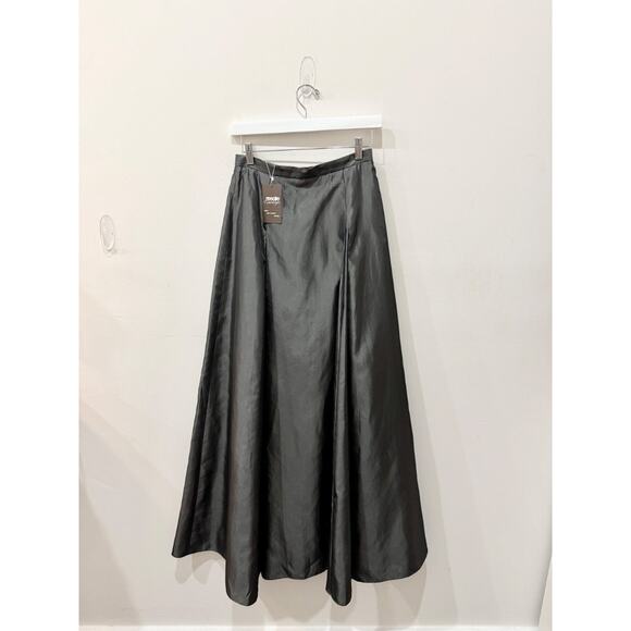 I.N.C International Concepts High Waisted Pleated Maxi Skirt Gray Women's Size 6 - Picture 1 of 3